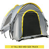 Truck Tent 6' Tall Bed Truck Bed Tent, Pickup Tent for Mid Size Truck, Waterproof Truck Camper, 2-Person Sleeping Capacity, 2 Mesh Windows, Easy to Setup Truck Tents for Camping, Hiking