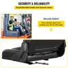 Universal Forklift Seat, Black PVC Tractor Seat, 6"/150MM Adjustable Mower Seat, Foldable Seat Including Seat Switch, 18.5" x 20" x 18" Skid Steer Seat, Fit Forklift, Tractor, Skid Loader
