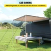 Car Awning Car Tent Retractable Waterproof SUV Rooftop Khaki 6.5'x6.5'