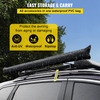 Car Awning Car Tent Retractable Waterproof SUV Rooftop Grey 5'x8.2'