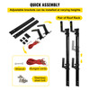 Side Ladder Rack Trailer Ladder Rack 2 PCS Adjustable Exterior Wall Mount
