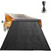 Dump Truck Mesh Tarp 7.6'X18', Black Mesh Tarp with Grommets, Heavy Duty Mesh Tarp with 6'' Pocket Opening Shade, PVC Coated Trailer Tarp, for Truck Bed Cover