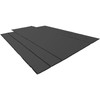 Flatbed Tarps, 18OZ Flatbed Truck Tarp, 16x27 Ft Vinyl Lumber Tarp, Black Heavy Duty Trailer Tarp with Stainless Steel D Rings and a Flap for Trucks, Vans, Boats, Machinery & Outdoor Materials