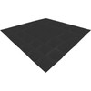 Flatbed Tarps, 18OZ Flatbed Truck Tarp, 16x24 Ft Polyethylene Lumber Tarp, Black Heavy Duty Trailer Tarp with Stainless Steel D Rings For Trucks, Vans, Small Boats, Machinery & Outdoor Materials