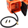 Electric Car Jack Automatic Car Jack 12V DC 5T(11023lb) with Tire Inflator Pump and LED Flashlight