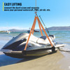 Watercraft Lift Sling, 1000lbs Capacity Jet Ski Lift Sling, 39'' Watercraft Sling w/Heavy Duty Powder-Coated Steel Brackets, Polyester Lifting Straps for Personal Watercraft, PWC, Jet Ski