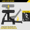 Motorcycle Dirt Bike Lift Stand, 400 Lbs Heavy Duty Motorcycle Lift Repair Stand, 9.0"-16.5" Adjustable Steel Lift Stand Dirt Bike Maintenance Table Rack, Black Jack Hoist Height Lifting Stand