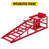 Hydraulic Car Rampshydraulic Vertical Ramps 5t/11000lbs Low Profile 1pcs In Red