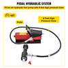 Hydraulic Exhaust Pipe Expander, 1-5/8" to 4-1/4" Size, 10 T Pedal Pump Included w/4 Dies and 2 Storing Cases for Copper, Aluminum Tubes in Car Repairing