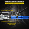 Hydraulic Flaring Tool Kit, 45Ã¸ Double Flaring Tool, Brake Repair Brake Flaring Tools for 1/4" -3/8", Brake Flare Tool with Tube Cutter and Deburrer, Tube Flaring Tools for Copper Lines