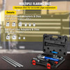 Hydraulic Flaring Tool Kit, 45ø Double Flaring Tool, Brake Repair Brake Flaring Tools for 1/4" -3/8", Brake Flare Tool with Tube Cutter and Deburrer, Tube Flaring Tools for Copper Lines