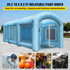 Inflatable Spray Booth Car Paint Tent 20 x 10 x 8 ft w/Filter & 2 Blowers