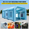 26ftLx15ftWX10ftH(8mLx4.5mWx3mH) Portable Mobile Inflatable Car Paint Spray Booth Tent Cabin