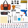 Paintless Dent Repair Tools, 74 PCS Dent Removal Tool, Led Baffle Board Car Dent Repair Kit, Glue Puller Tabs Dent Puller Kit for Auto Dent Removal, Minor Dents, Door Dings And Hail Damage