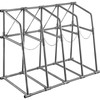 Vertical Bar Rack, 48"W x 24"D x 60"H Vertical Material Bar Rack, 4 Rays Vertical Bar Storage Rack, 530 LBS Capacity Vertical Pipe Storage Rack, for Storing Lumbers, Pipes, Other Long Material