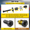 Pipe Stretcher Kit, Exhaust Pipe Stretcher Kit 1-5/8" to 4-1/4", Exhaust Pipe Expander Kit for Tail Pipe Tube, Exhaust Pipe Expander Tool w/Storing Case, 7 Pcs Pipe Expander, Exhaust Stretcher
