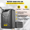 Oil Can 5.3 Gal / 20L Fuel Can with Flexible Spout for Cars Black