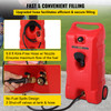 Fuel Caddy Portable Fuel Storage Tank 25 Gallon On-Wheels with Siphon Pump