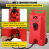 Fuel Caddy Portable Fuel Storage Tank 14 Gallon On-Wheels with Siphon Pump