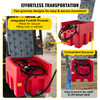 Portable Diesel Tank Diesel Fuel Tank 58 Gl, w/ 12V Transfer Pump, Red