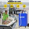 Fuel Caddy Fuel Storage Tank 30 Gallon 4 Wheels with Manuel Pump, Blue