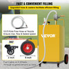 Fuel Caddy Fuel Storage Tank 30 Gallon 4 Wheels with Manuel Pump, Yellow