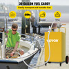 Fuel Caddy Fuel Storage Tank 30 Gallon 4 Wheels with Manuel Pump, Yellow