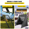 Motorcycle Shelter, Waterproof Motorcycle Cover, Heavy Duty Motorcycle Shelter Shed, 600D Oxford Motorbike Shed Anti-UV, 133.9"x53.9"x76.8" Black Shelter Storage Garage Tent w/Lock & Weight Bag