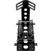 Motorcycle Front Tire Chock, 3000 lbs Heavy Duty Wheel Stand, Black Upright Motorbike Front Chock for 14"-22" Wheels, High-Grade Steel Trailer Stand, with Stable Tubes & Adjustable Holes