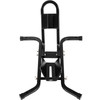 Motorcycle Front Tire Chock, 1200 lbs Heavy Duty Wheel Stand, Black Motorbike Front Chock for 17"-21" Wheels, High-Grade Steel Trailer Stand, with Stable Square Tube & Adjustable Holes
