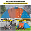 Motorcycle Camping Tent, 3-4 Person Motorcycle Tent for Camping, Waterproof Backpacking Tent w/Integrated Motorcycle Port, Easy Setup Motorcycle Tent for Outdoor Hiking Hunting Adventure Travel