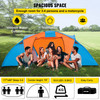Motorcycle Camping Tent, 3-4 Person Motorcycle Tent for Camping, Waterproof Backpacking Tent w/Integrated Motorcycle Port, Easy Setup Motorcycle Tent for Outdoor Hiking Hunting Adventure Travel