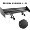 Universal Aluminum 52" GT Wing Trunk Black Spoiler Double Deck Set- Black