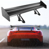 Universal Aluminum 52" GT Wing Trunk Black Spoiler Double Deck Set- Black