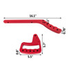 Upgraded Red Front & Rear Grab Bar Handles 2007-2017 Jeep Wrangler JK New