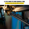 Inner Tie Rod Tool Kit Tie Rod Removal 13 PCS W/ 12 PCS Crowfoot Adapters