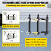 Strut Spring Compressor, 3 Pairs Jaws Fork Spring Compressor Kit, Universal Interchangeable Fork Coil Extractor Tool Set, Heavy-Duty Steel Material Spring Compressor Tool, Tool Spring Compressor