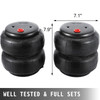2 Air Lift Dominator D2600 Air Bags Single Port 1/2"npt Air Springs Suspension