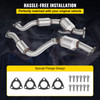 Pair of Catalytic Converter Fits 2008 2009 Audi Q7 3.6L V6