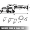 Manzo Stainless Steel Exhaust Header Fits Mazda RX-8 RX8 04 05 06 07 08