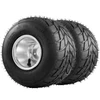 Go Kart Tires and Rims, 2pcs Rear Tires Rims, Go Cart Wheels and Tires 11"x6.0" Rear, HUB- Rim Fit Bolt Pattern 58 mm/2.28 inch with 3 Holes for Go Kart, Drift Trike, Buggy