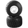 Go Kart Tires and Rims, 2pcs Rear Tires Rims, Go Cart Wheels and Tires 11"x6.0" Rear, HUB- Rim Fit Bolt Pattern 58 mm/2.28 inch with 3 Holes for Go Kart, Drift Trike, Buggy