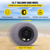 Balloon Beach Wheels Replacement Beach Tire 15.7" TPU 176LBS Load Capacity