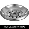 Stainless Steel Front And Rear Wheel Simulators 19.5 Inch 10 Lug Wheel Simulator 4PCS of Hand Hole Hubcap Kit Compatible With 2005-2021 Ford Super Duty F450 - F550 10 Lug Dually Trucks Only