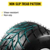 Go Kart Tires and Rims, 2pcs Front Tires Rims, Go Cart Wheels and Tires 10"x4.5" Front, HUB- Rim Fit Bolt Pattern 58 mm/2.28 inch with 3 Holes for Go Kart, Drift Trike, Buggy