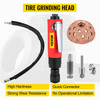 Air Tire Buffer, 2500rpm Low Speed Tire Buffer, 35 mm Pneumatic Buffing Tool, Variable Speed Tire Grinder With Whip Hose, Tire Repair Buffing Wheel For Inner Liner Cleaning, Reaming And Drilling