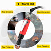 Air Tire Buffer, 2500rpm Low Speed Tire Buffer, 35 mm Pneumatic Buffing Tool, Variable Speed Tire Grinder With Whip Hose, Tire Repair Buffing Wheel For Inner Liner Cleaning, Reaming And Drilling
