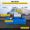 150 PSI DC 12V Air Compressor with 6 Liter Tank for Train Horns Motorhome Tires