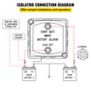 Split Charge Relay Kit Voltage Sense Relay 6 mtr 12V 140AMP Professional