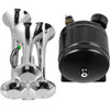 Air Horn Truck Train Horns Kit 150 PSI with 2L Air Compressor 3 Trumpets 135db
